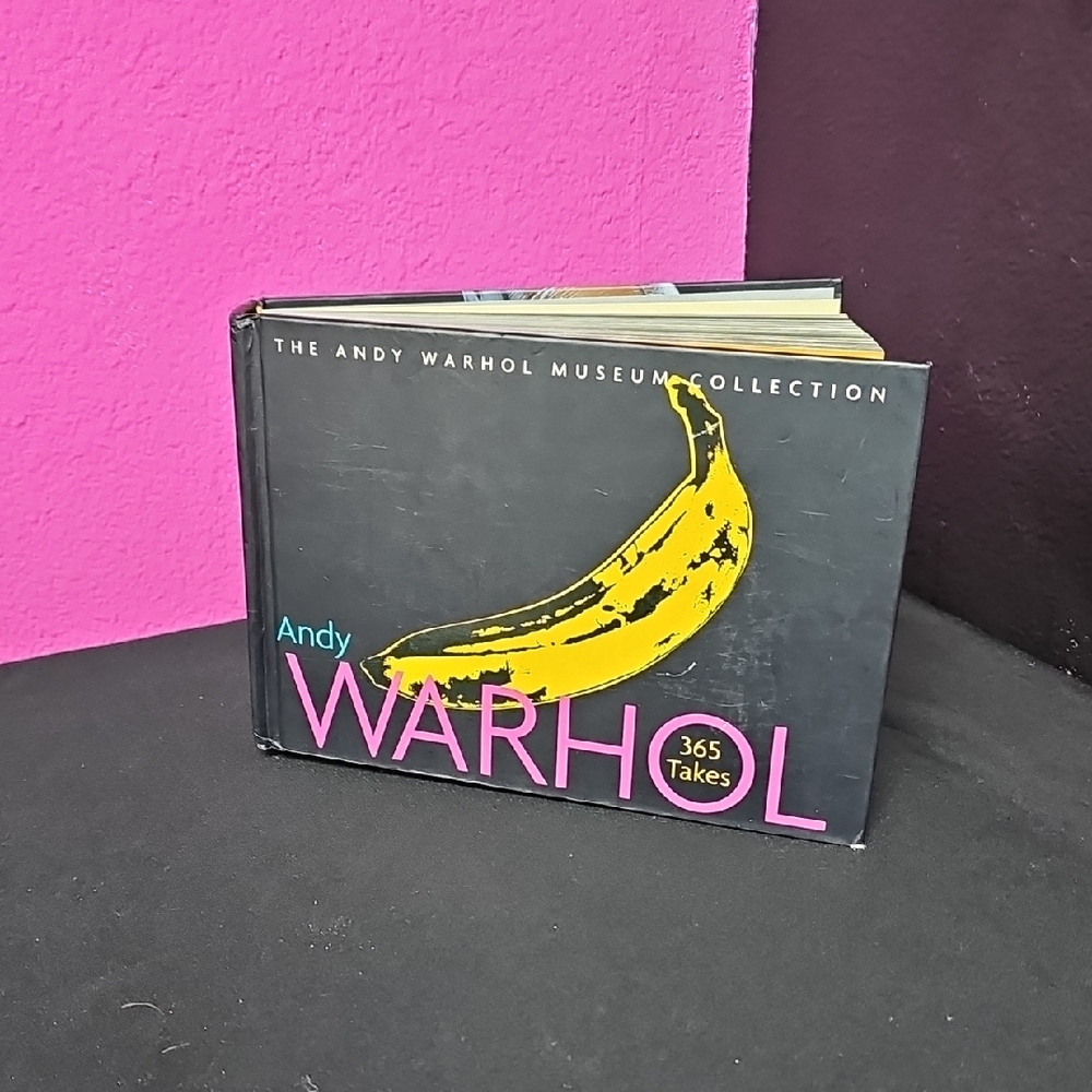 Andy Warhol 365 Takes Art Photography Book - Black and Yellow